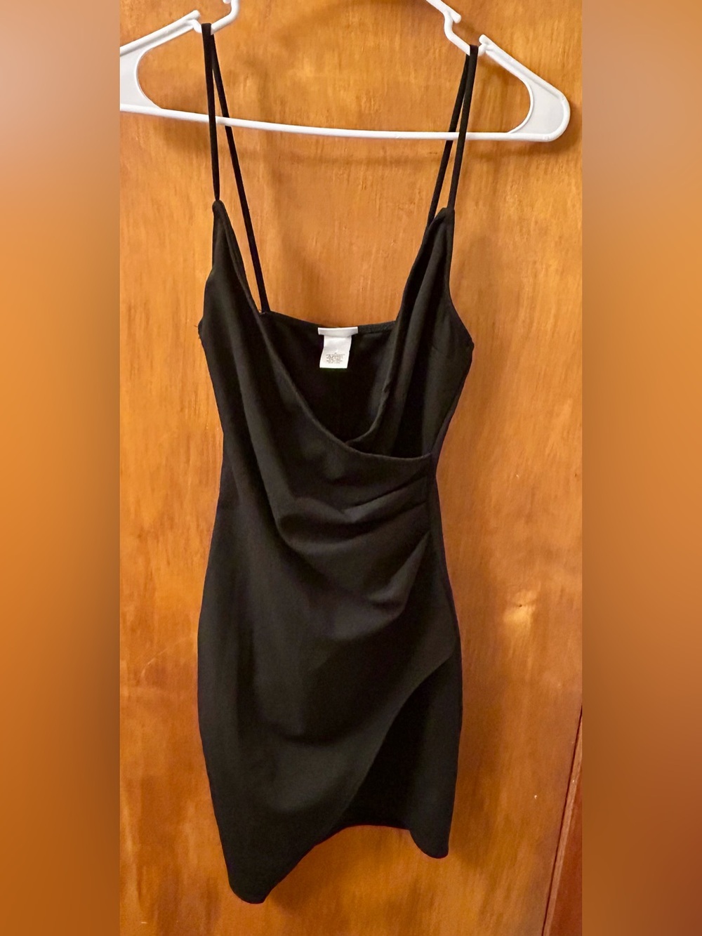 Rue21 Black Cowl Neck Mini Dress with Spaghetti Straps